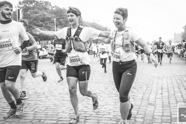 Marieke at 20k run finish